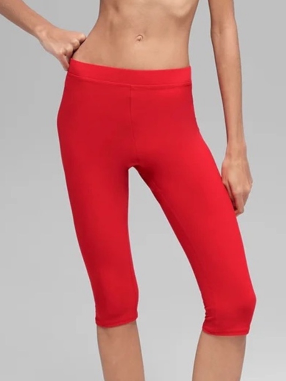 ALO Yoga Red High-Rise Capris